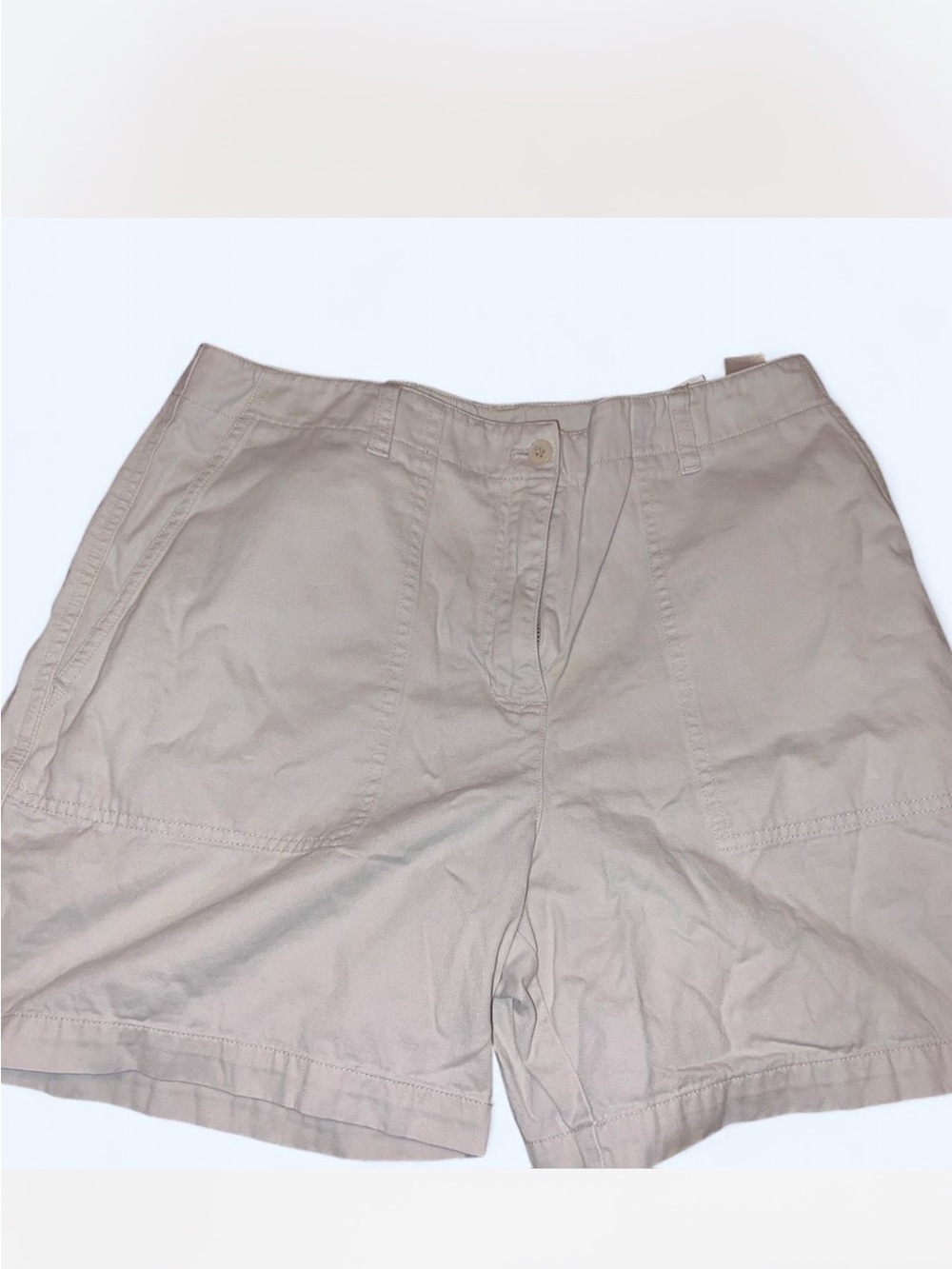 Jones New York Light Beige Cargo Shorts